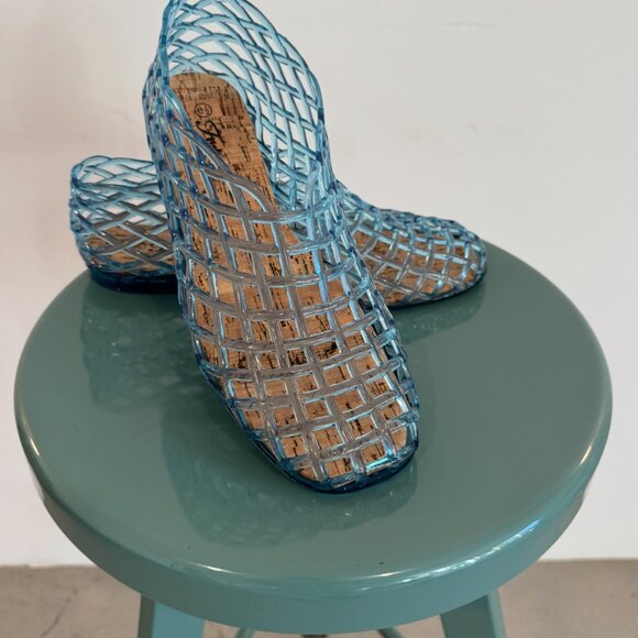 The Sienna Jelly Flat - Blue - 8.5 - Picture 6 of 8